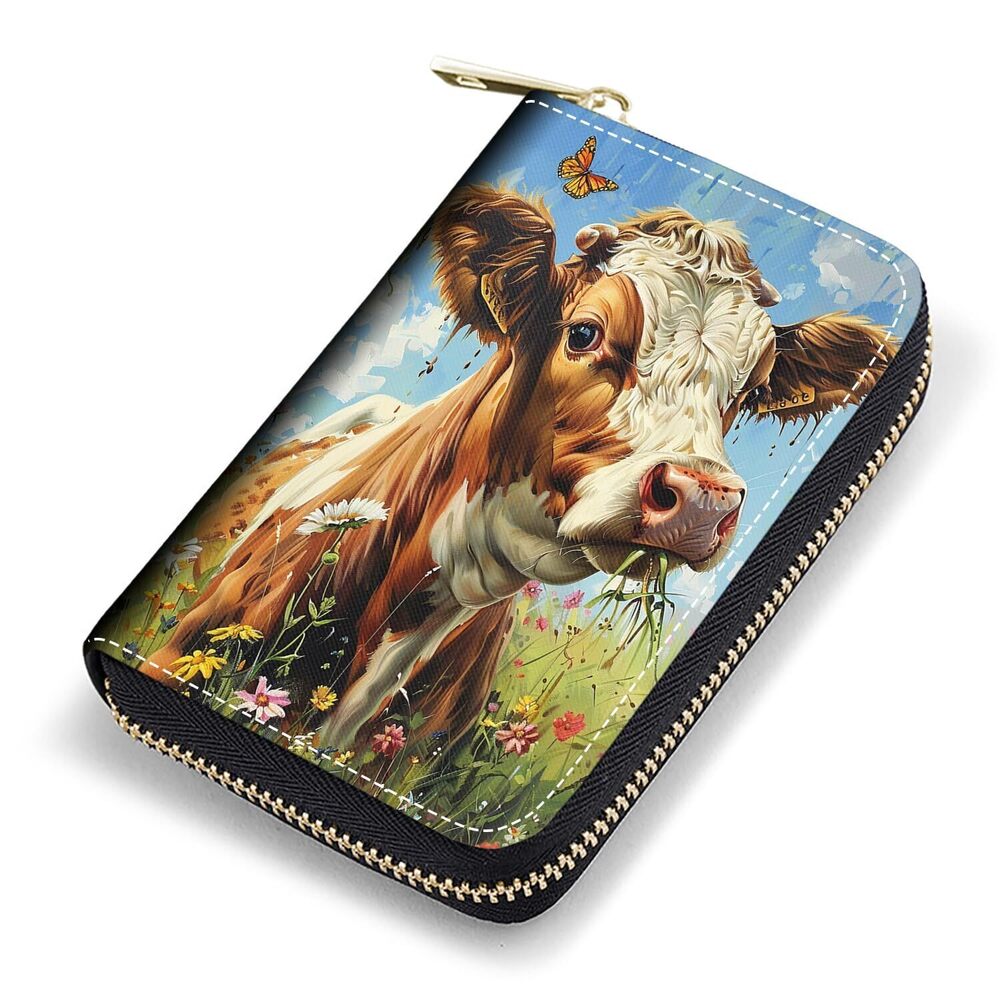 1662 Credit Card Holder, RFID Blocking Small Leather Card Wallet , Credit